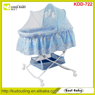 Cool-baby NUEVO diseño de la mariposa mosquitera cubierta de bebé Portable Baby cuna grande de almacenamiento de la cesta Rocking Cradle niño producto